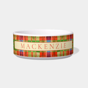 PET LOVE Ceramic Pet Bowl / Mac Rae Tartan