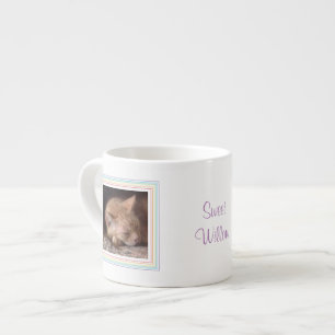 PET LOVE Espresso Cup + Text / Rainbow