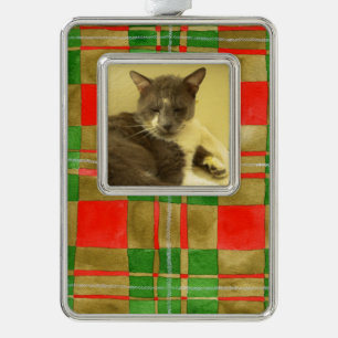 PET LOVE Framed Vertical Ornament / MacGregorPlaid