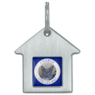 PET LOVE House Pet Tag / Navy Blue