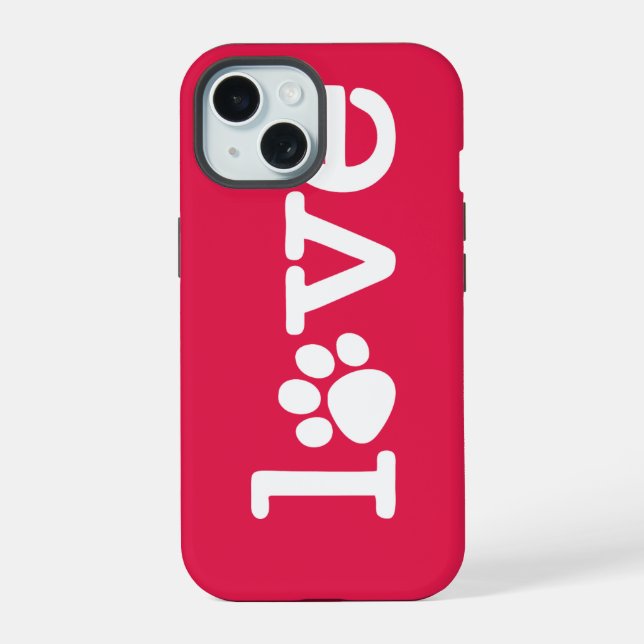 Pet love iPhone 15 case (Back)