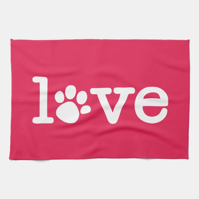 Pet love tea towel (Horizontal)