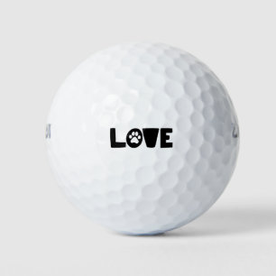 Pet Love The Dog Lover Dog Lover Art Pet Lover Art Golf Balls