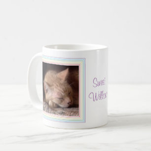 PET LOVE White Mug + Text / Rainbow