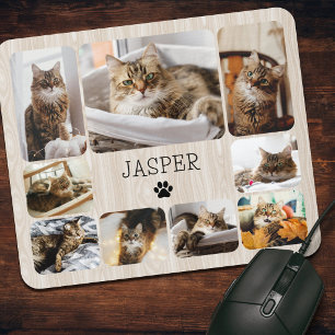 Pet Lover Cat Photo Pictures Rustic Mouse Mat