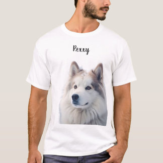 Pet Lover Custom Photo Name T-Shirt