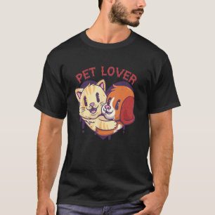 Pet Lover Dog and Cat Animal Rescue Dog Cat Lover T-Shirt