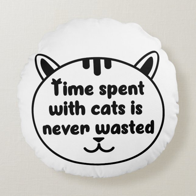 Pet Lover felling Round Cushion (Front)