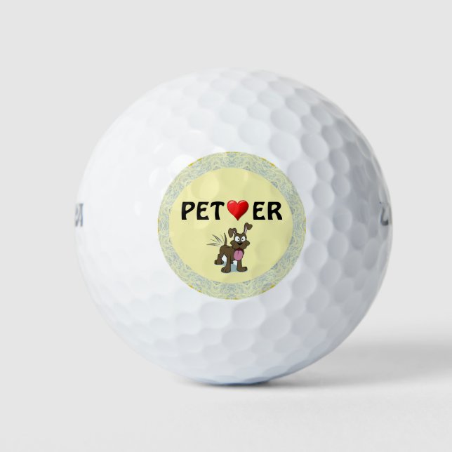 Pet Lover Golf Ball (Front)