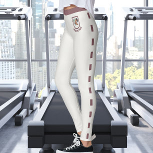 Pet Lover Neutral Vintage Rosewood Pattern Custom Leggings
