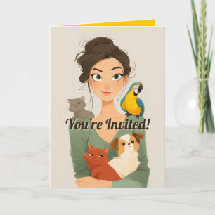 Pet Lover’s Cosy Portrait Invitation