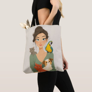 Pet Lover’s Cosy Portrait Tote Bag