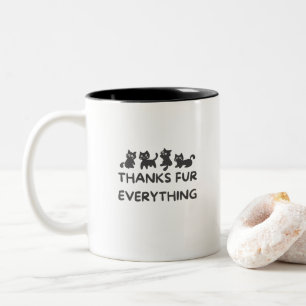 Pet Lovers Animal Enthusiasts Playful Typography Two-Tone Coffee Mug