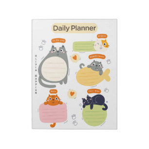 Pet Lover's Chic & Colourful Daily Planner  Notepad