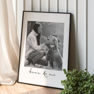 Pet Lovers Dog Mom Or Dog Dad Personalized Message Poster