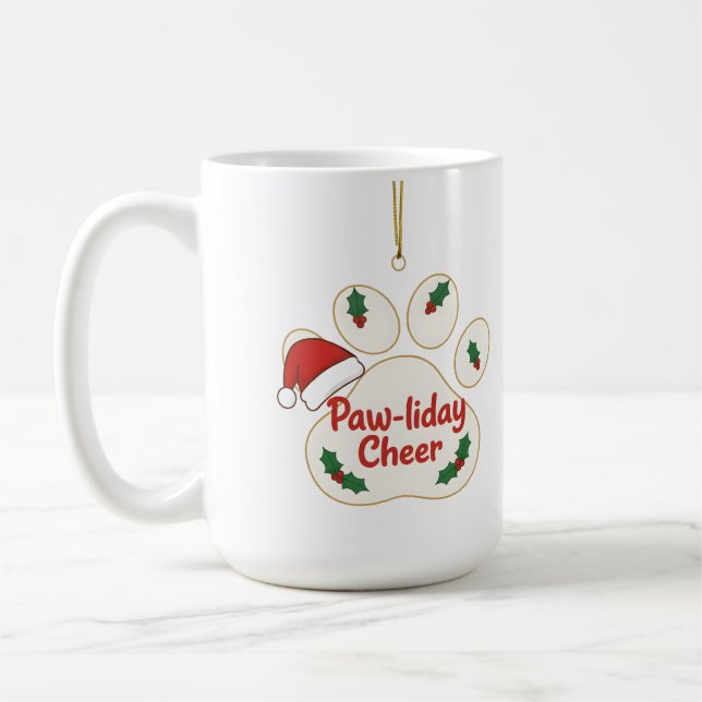 Pet lovers’ favorite — a paw print  coffee mug (Left)