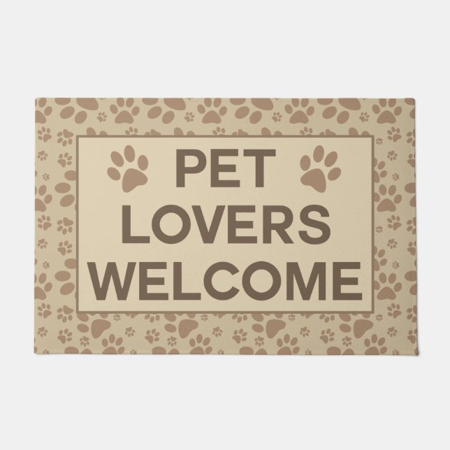 Pet Lovers Welcome Doormat (Front)