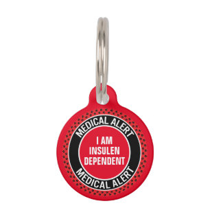 Pet Medical Alert Custom Concern First Responder Tag
