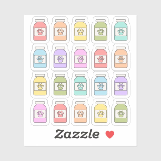 Pet Medication Rx Prescription Reminder Planner (Sheet)