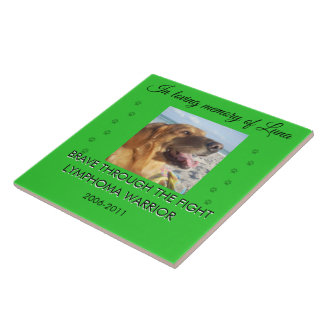 Pet Memorial 1 Photo - Brave Through The Fight  Tile