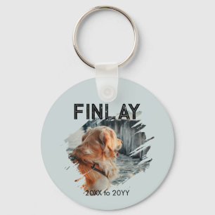 Pet Memorial 2 Photo Keepsake Key Ring
