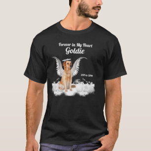 Pet Memorial Angel Dog Golden Retriever T-Shirt