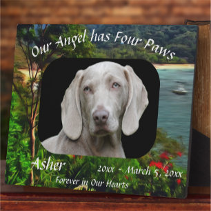 Pet Memorial Angel with Four Paws 0828 Plaque