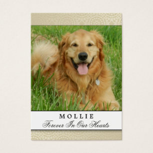 Pet Memorial Card Creme - Don't Grieve Poem