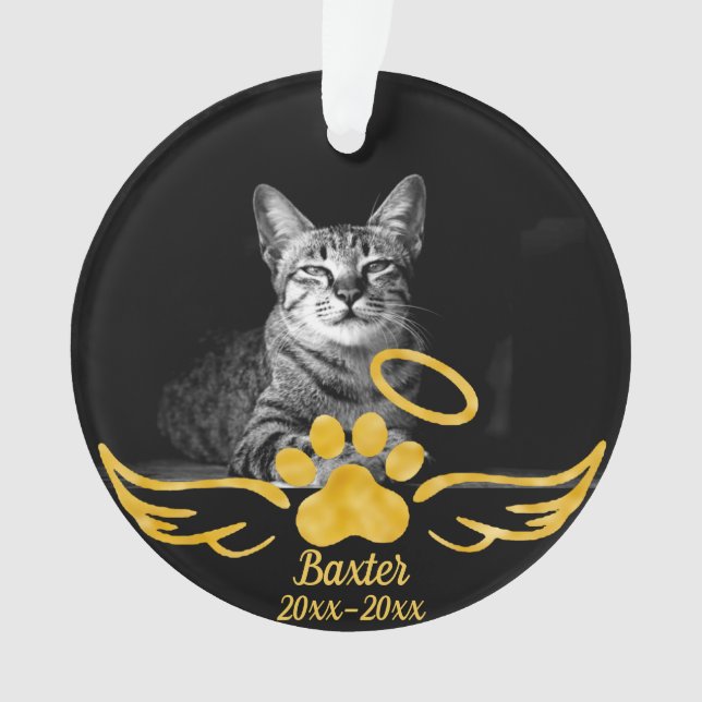 Pet memorial - Cat memorial - Dog memorial Ornament (Front)