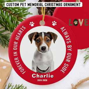 Pet Memorial Christmas Photo Ornament
