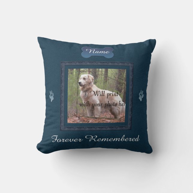 Pet Memorial - Elegant Perfect Memories Cushion (Front)