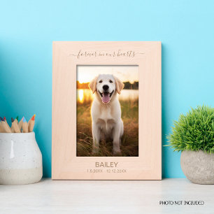 Pet Memorial Forever In Our Hearts Etched Frames