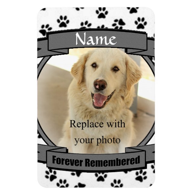 Pet Memorial -Forever Remembered Magnet (Vertical)