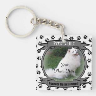 Pet Memorial - Forever Remembered - Pet Loss Dog Key Ring
