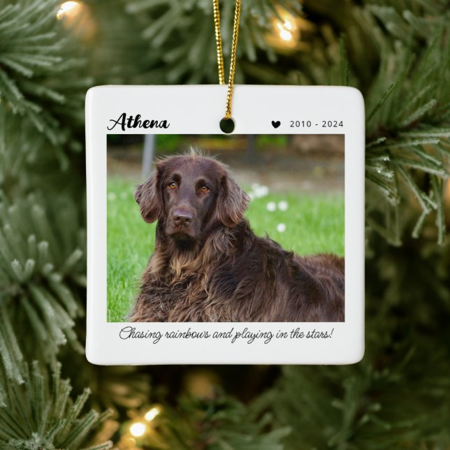 Pet Memorial Gift | In Loving Memory Ceramic Ornament (Tree)
