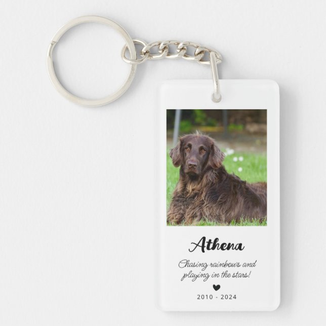 Pet Memorial Gift | In Loving Memory Key Ring (Front)