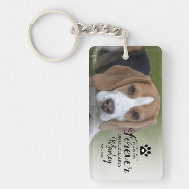 Pet Memorial Gift | In Loving Memory Key Ring (Front)