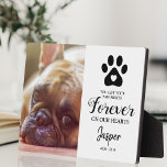 Pet Memorial Gift | In Loving Memory Plaque<br><div class="desc">Personalised pet memorial photo plaque featuring a photo of your beloved animal,  a paw print incorporating a heart,  a sweet saying,  their name and the dates.</div>