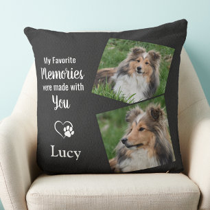 Pet Memorial Gift - Pet Loss Remembrance Dog Photo Cushion