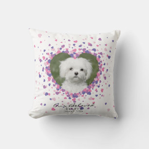 Pet Memorial Heart of Hearts Confetti Cushion