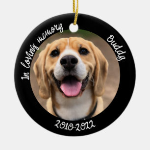 Pet Memorial In Loving Memory Add Pet Name Picture Ceramic Tree Decoration