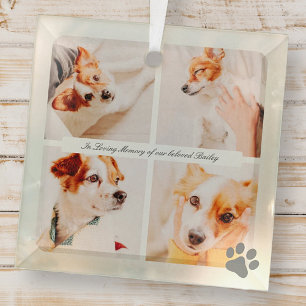 Pet Memorial In Loving Memory Modern Photos Glass Tree Decoration