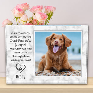 Pet Memorial Keepsake Dog Photo Block