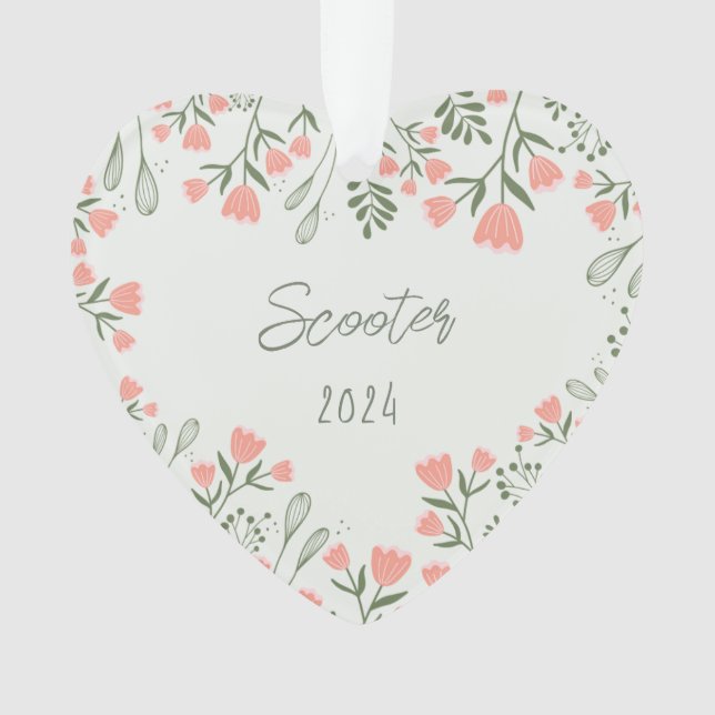 Pet Memorial Keepsake Ornament (Front)
