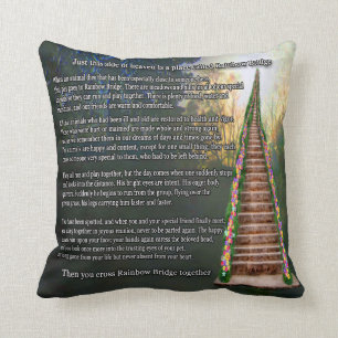 Pet Memorial Keepsake Throw Pillow