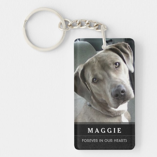 Pet Memorial Keychain - Prayer on Back (Front)