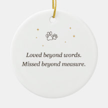 Pet Memorial Loved Beyond Words Missed Beyond Meas