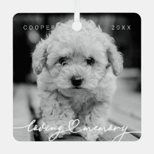Pet Memorial Loving Memory Simple Modern Photo Metal Tree Decoration