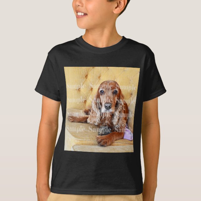 Pet memorial memory / PERSONALIZE photo T-Shirt (Front)