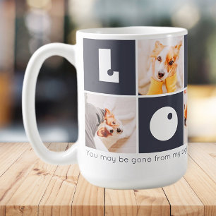 Pet Memorial Modern Remembrance Photos Keepsake Coffee Mug